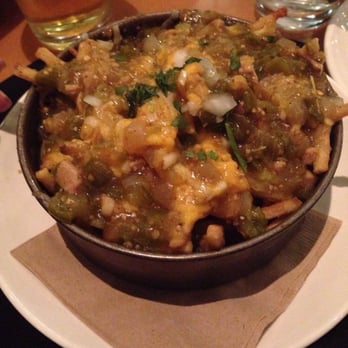 BJ's Restaurant & Brewhouse - Carnitas and chili verde fries!!! - New American Near Me - Downey, California