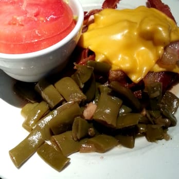 Cheddar's Scratch Kitchen - Bacon cheeseburger (no bun) with green beans substitute - Comfort Food Near Me - Mcdonough, Georgia Cheddar's Scratch Kitchen - Bacon cheeseburger (no bun) with green beans substitute - Comfort Food Near Me - Mcdonough, Georgia