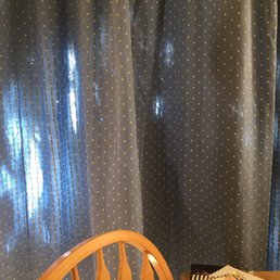 Sunlight coming through the shreds. Sunlight coming through the shreds.