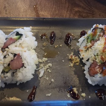 Joy Sushi - Spicy crunch and spicy tuna rolls. - Sushi Bars Near Me - Lone Tree, Colorado Joy Sushi - Spicy crunch and spicy tuna rolls. - Sushi Bars Near Me - Lone Tree, Colorado