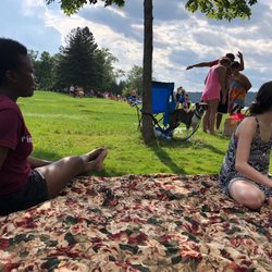 Branbury State Park - A lot of families here for Labor Day!