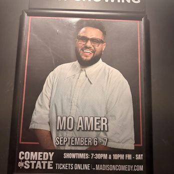 Comedy on State - Mo Amer show - Comedy Clubs Near Me - Madison, Wisconsin