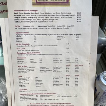 Sideboard - Danville - Beverage menu - Comfort Food Near Me - Danville, California