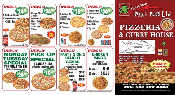 Menu photo 2 Canadian Pizza Plus Burnaby, BC Menu photo 2 Canadian Pizza Plus Burnaby, BC