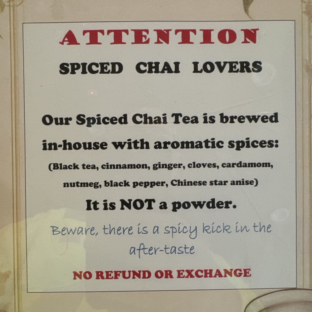Chai notice Chai notice