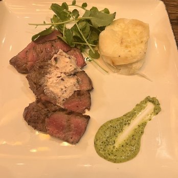 The Pinery - Hanger steak and potato gratin - American Near Me - Orlando, Florida The Pinery - Hanger steak and potato gratin - American Near Me - Orlando, Florida