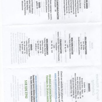 Terry's Kitchen Catering - New Menu - Caterers Near Me - Troy, New York Terry's Kitchen Catering - New Menu - Caterers Near Me - Troy, New York