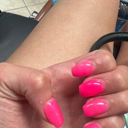 Lily Nails - All different shapes, thickness, shades, and going different ways. some sides are rounded and some are square