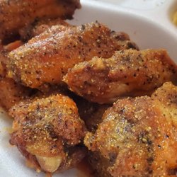 Hot lemon pepper wings
