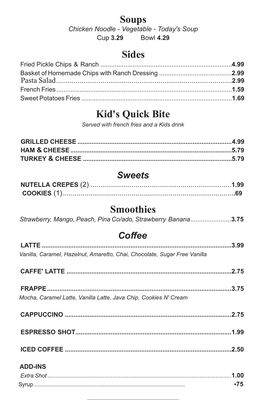 Menu photo 3 Quick Bites Sanford, NC