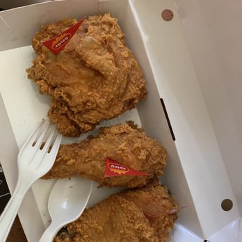 Jollibee - 3pcs Spicy Chicken Joy with invisible steam rice - Chicken Shop Near Me - Artesia, California