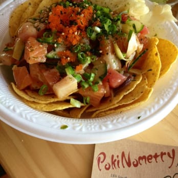 PokiNometry - Large poke nachos - Japanese Near Me - Anaheim, California PokiNometry - Large poke nachos - Japanese Near Me - Anaheim, California