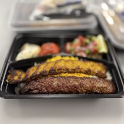 Kababe Grill - Koobideh combo with beef and chicken.