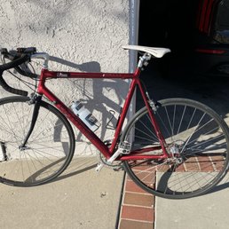 Red Cannondale road bike Red Cannondale road bike