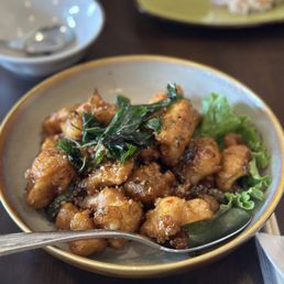 Crispy Squid with Basil