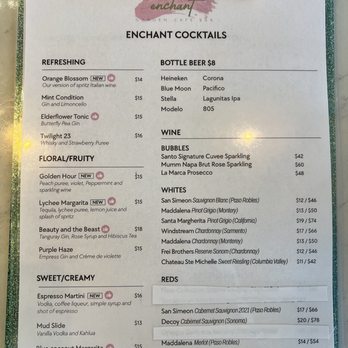 Enchant - Menu - Asian Fusion Near Me - Los Angeles, California Enchant - Menu - Asian Fusion Near Me - Los Angeles, California