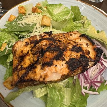 Busboys and Poets - Caesar Salad* with Blackened Salmon - Breakfast & Brunch Near Me - Columbia, Maryland Busboys and Poets - Caesar Salad* with Blackened Salmon - Breakfast & Brunch Near Me - Columbia, Maryland