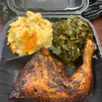 Nick's Rotisserie - Leg Dinner with Mac & Cheese and Collard Greens .... Loved it! - Soul Food Near Me - Baltimore, Maryland Nick's Rotisserie - Leg Dinner with Mac & Cheese and Collard Greens .... Loved it! - Soul Food Near Me - Baltimore, Maryland