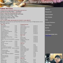 D'Most Beauty and Body Institute - Pricing
