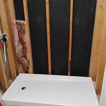 Rightway plumbing - This is after everything has been removed and new shower valve is installed - Plumbing Near Me Rightway plumbing - This is after everything has been removed and new shower valve is installed - Plumbing Near Me