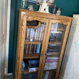 Glass replaced on bookcase door. Glass replaced on bookcase door.