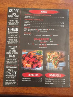 Menu photo 4 The Curry Pizza Company Stevenson Ranch, CA Menu photo 4 The Curry Pizza Company Stevenson Ranch, CA