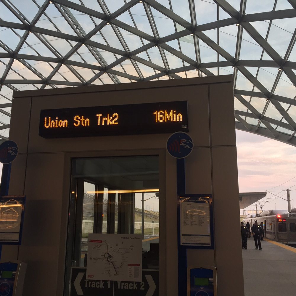 Regional Transportation District - A Line - Tells you how long you will wait - Trains Near Me - Denver, Colorado Regional Transportation District - A Line - Tells you how long you will wait - Trains Near Me - Denver, Colorado