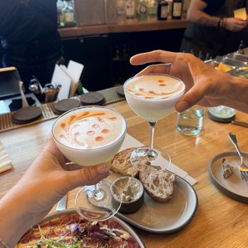 Stellar Jay - Mezcal sour, beef carpaccio. Focaccia - Restaurants Near Me - Denver, Colorado Stellar Jay - Mezcal sour, beef carpaccio. Focaccia - Restaurants Near Me - Denver, Colorado