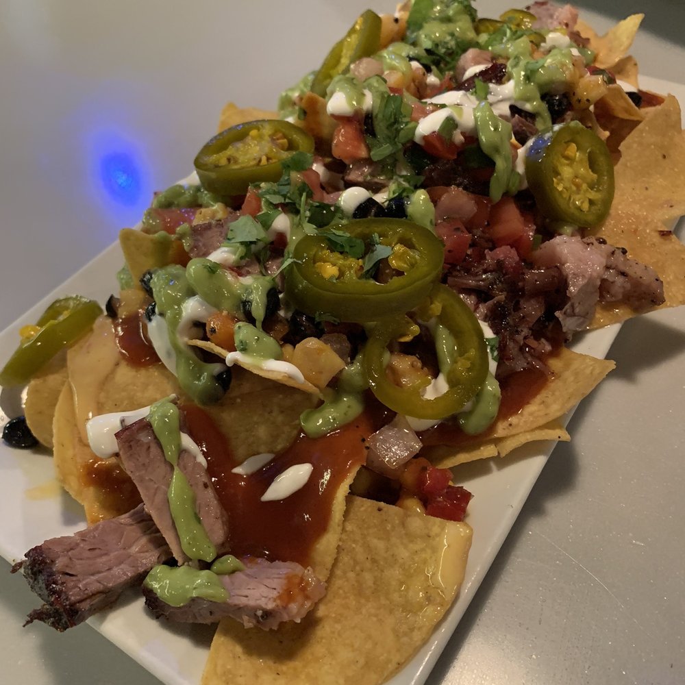 Garage Grill - Brisket nachos - New American Near Me - Draper, Utah Garage Grill - Brisket nachos - New American Near Me - Draper, Utah
