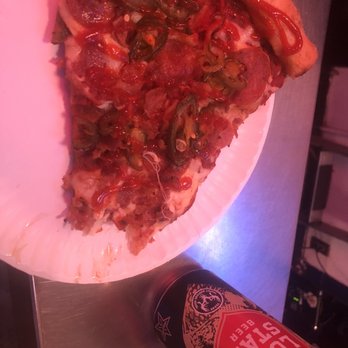 Roppolo's Pizzeria - Jalapeño bacon pepperoni slice - Pizza Near Me - Austin, Texas Roppolo's Pizzeria - Jalapeño bacon pepperoni slice - Pizza Near Me - Austin, Texas