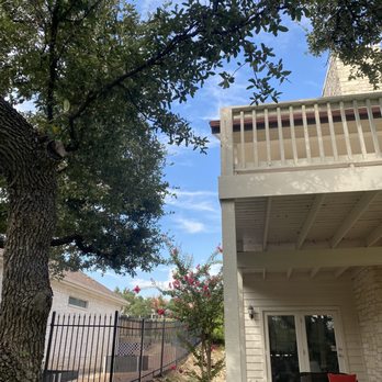 Good Guys Tree Service - We had them cut back our branches that where hovering over our neighbors upper deck - Tree Services Near Me - Austin, Texas Good Guys Tree Service - We had them cut back our branches that where hovering over our neighbors upper deck - Tree Services Near Me - Austin, Texas