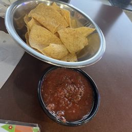 Chips and the most delicious salsa! Chips and the most delicious salsa!