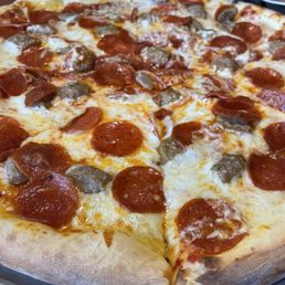 Pepperoni and Sausage Pizza