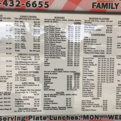 Chunkies Drive Inn - Menu