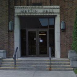 EWU Counseling & Wellness Services - This is the entrance to find the counselors' offices, go up the stairs then take a right and the door is at the end of the hall.