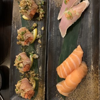Sushi Hon - Volcano Bite and Albacore and Salmon - Sushi Bars Near Me - Los Angeles, California Sushi Hon - Volcano Bite and Albacore and Salmon - Sushi Bars Near Me - Los Angeles, California