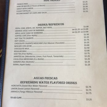 Campesino Cafe - Sides n drinks - Mexican Near Me - Stockton, California Campesino Cafe - Sides n drinks - Mexican Near Me - Stockton, California