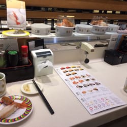 元氣壽司 - Lay of land! See prices of dishes at the back of the menu