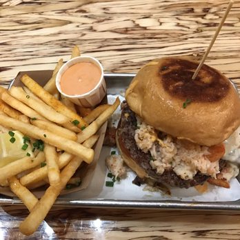 Slapfish - Fish n Turf Burger. Perfect! - Seafood Near Me - Lehi, Utah Slapfish - Fish n Turf Burger. Perfect! - Seafood Near Me - Lehi, Utah