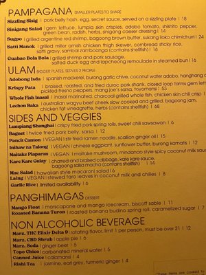 Menu photo 8 Boonie's Filipino Restaurant Chicago, IL