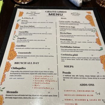 Cielito Lindo - Menu - Mexican Near Me - Vancouver, British Columbia