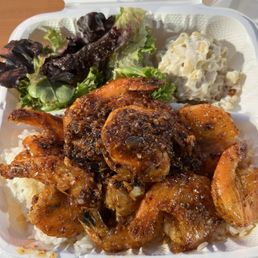 #2 spicy garlic shrimp plate #2 spicy garlic shrimp plate