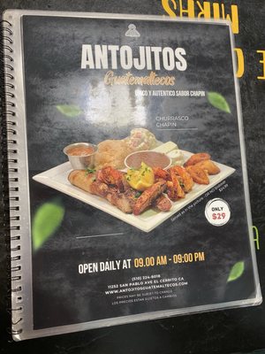 Menu photo 2 Antojitos Guatemaltecos El Cerrito, CA Menu photo 2 Antojitos Guatemaltecos El Cerrito, CA
