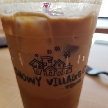SnowBall RiceBall - Iced Hazelnut Latte - Desserts Near Me - Austin, Texas