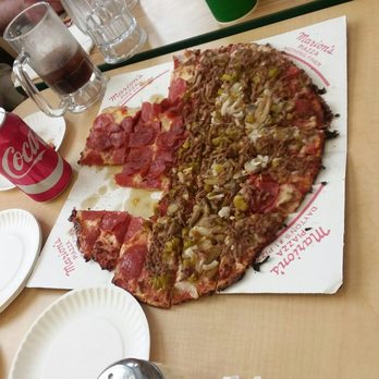 Marion's Piazza - Couldn't wait to eat to take a picture of the whole pizza! - Pizza Near Me - Centerville, Ohio