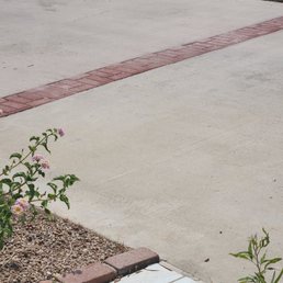 Paver repair across the driveway Paver repair across the driveway