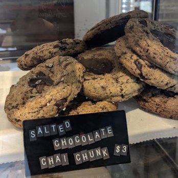 Bobs Bakery - salted chocolate chai chunk cookies - Bakeries Near Me - Memphis, Tennessee Bobs Bakery - salted chocolate chai chunk cookies - Bakeries Near Me - Memphis, Tennessee