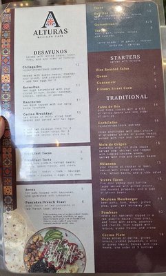 Menu photo 1 Alturas Mexican Cafe Houston, TX Menu photo 1 Alturas Mexican Cafe Houston, TX