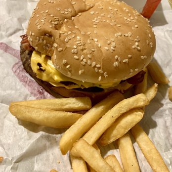 Burger King - a hamburger and french fries - Burgers Near Me - Elmont, New York