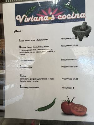 Menu photo 6 Viviana's Ventura, CA
